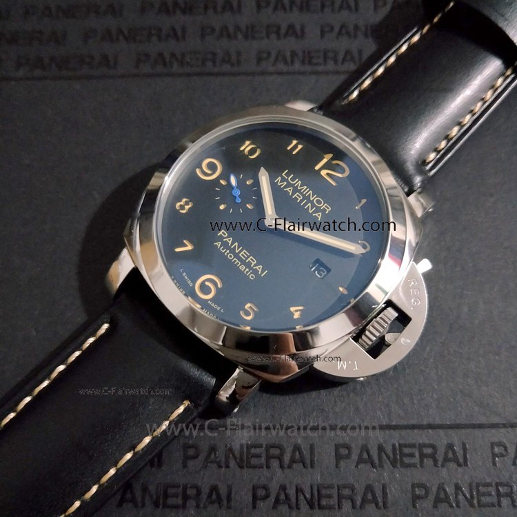 Panerai PAM 1359 Luminor Marina Mens Bracelet SS Black Dial
